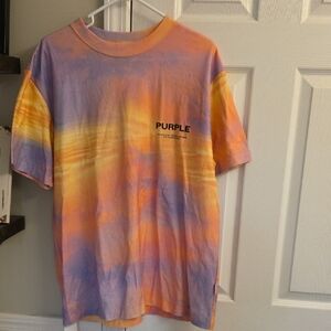 Purple Brand Men's Short Sleeve Tie-Dye Tee
